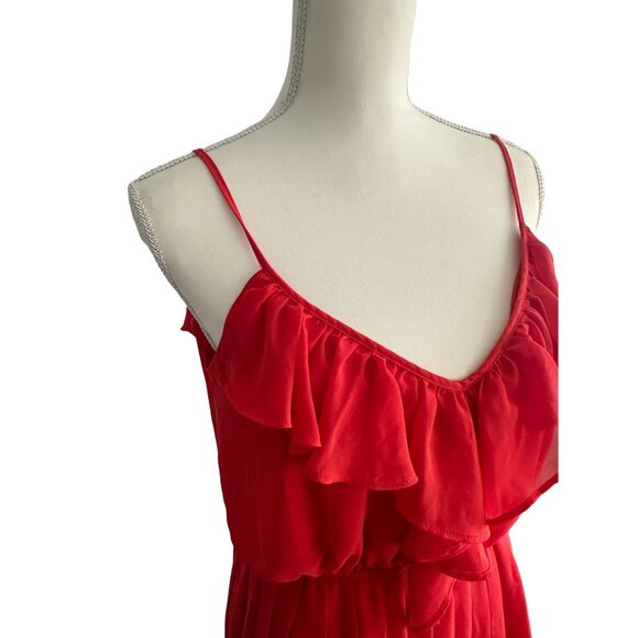 BCBGENERATION Orange Ruffle Sundress Size S NEW New without tags - Picture 4 of 8